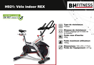 Vélo Indoor REX - H921