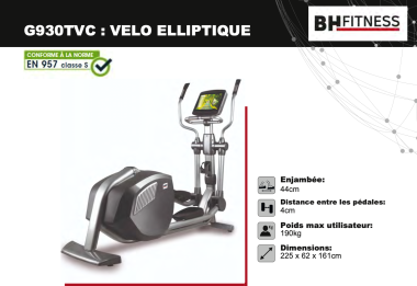 Vélo elliptique G930 TVC