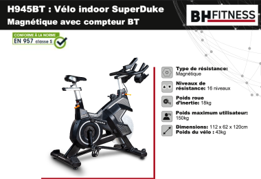 Vélo indoor SuperDuke H945 BT