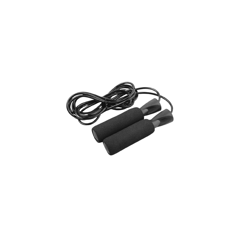 Corde à Sauter 3M - Grande Vitesse - Câble Acier Ajustable - Noir et